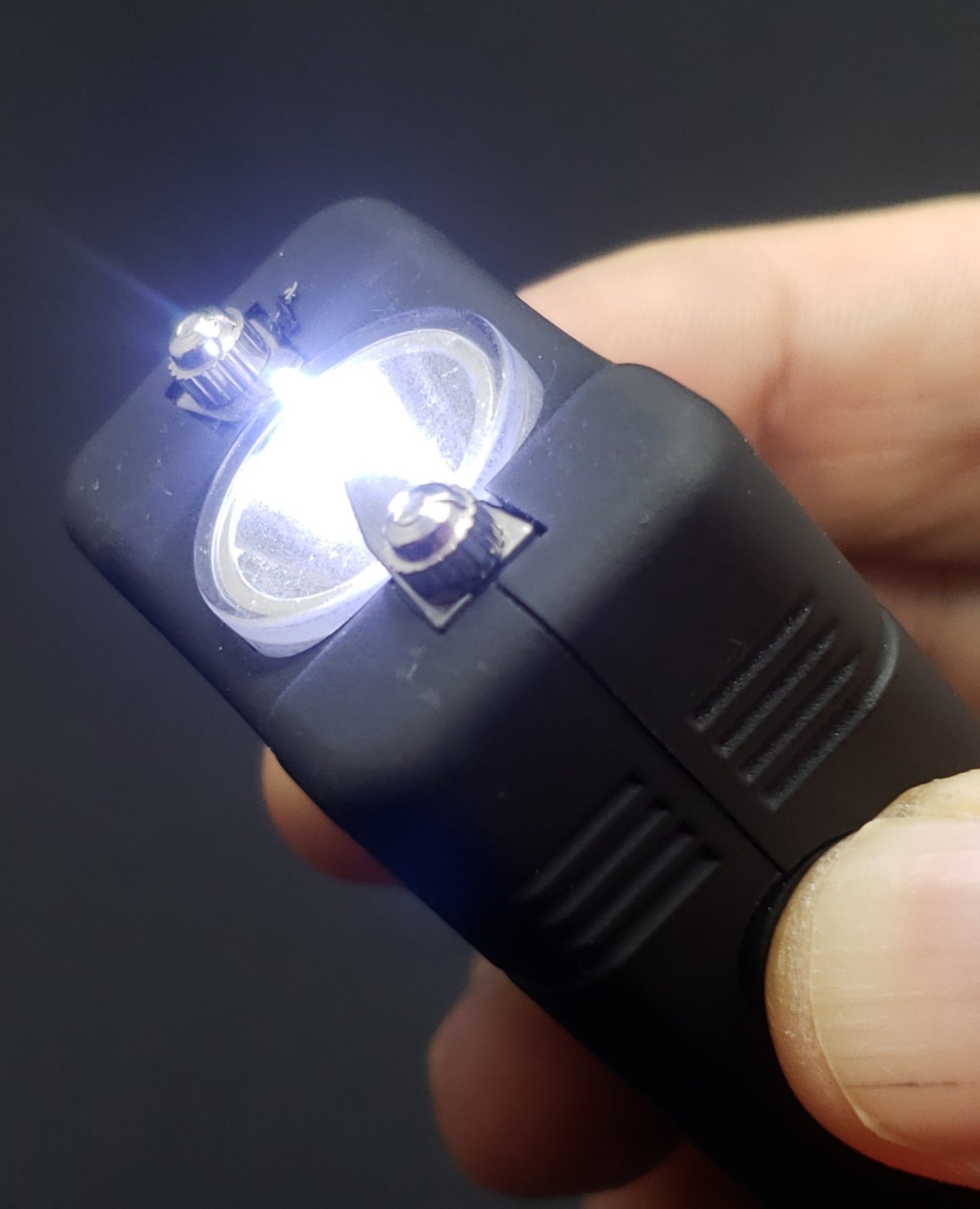 Gray helmet for bikers